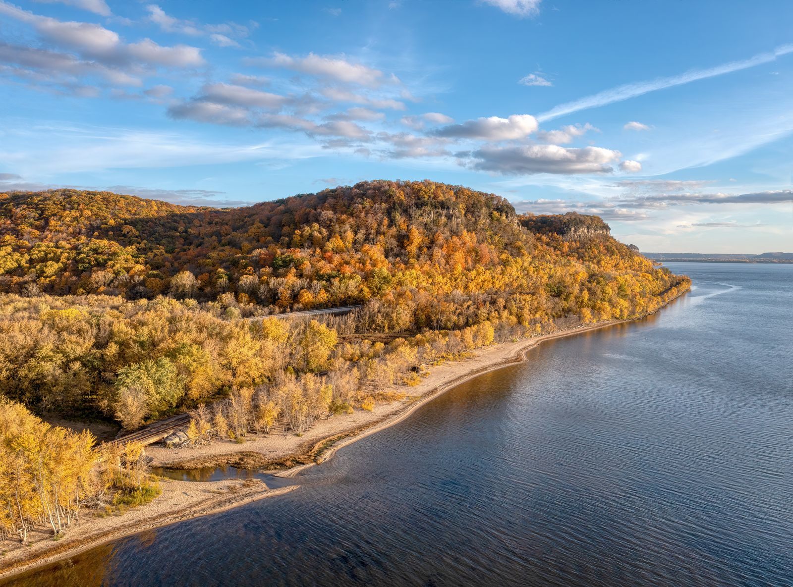 Autumn bluffs on the Mississippi